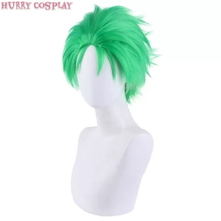 Anime Cosplay,One Piece,Wigs,One Piece Zoro Cosplay Costume - Wig